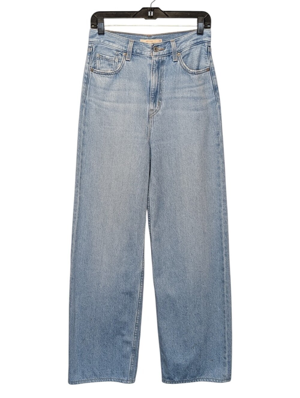 Levi's Premium High Loose Jeans 26 Hemp Blend High Rise Wide Leg Light Wash
